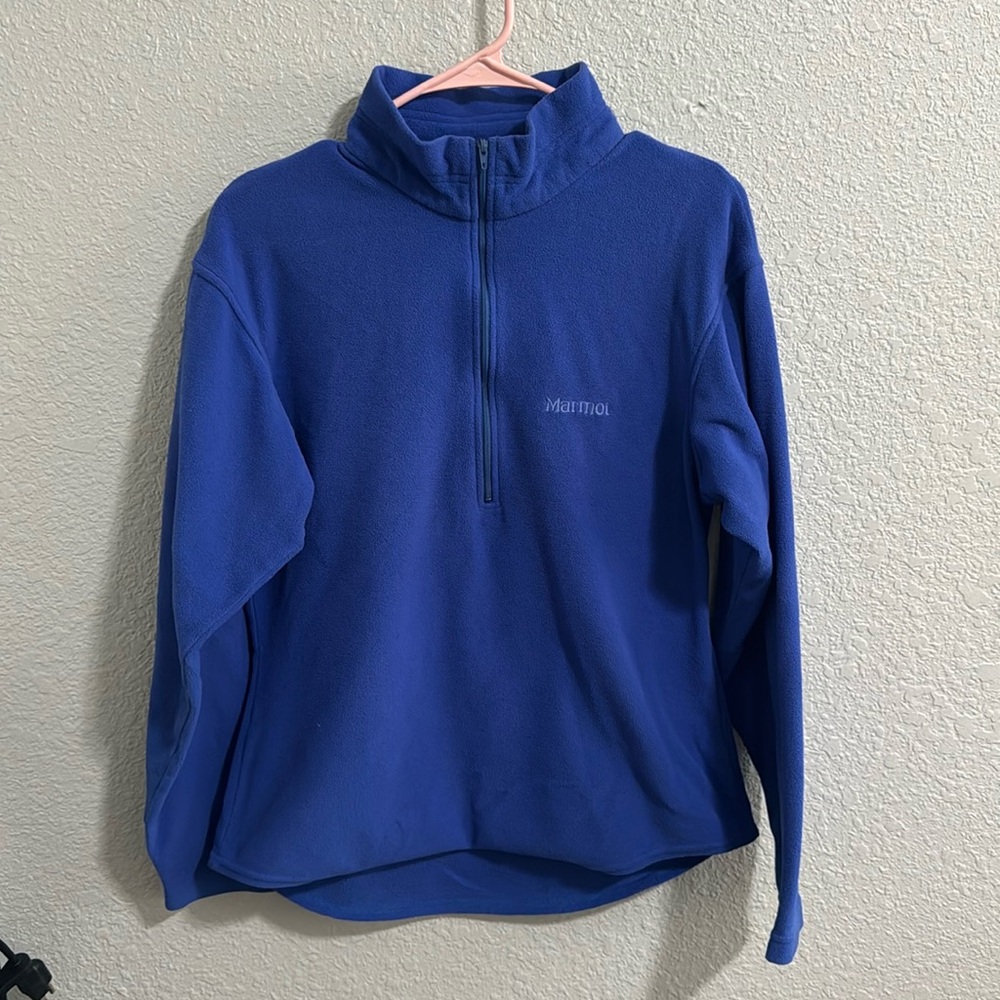Marmot 1/4 Zip Fleece Blue Small